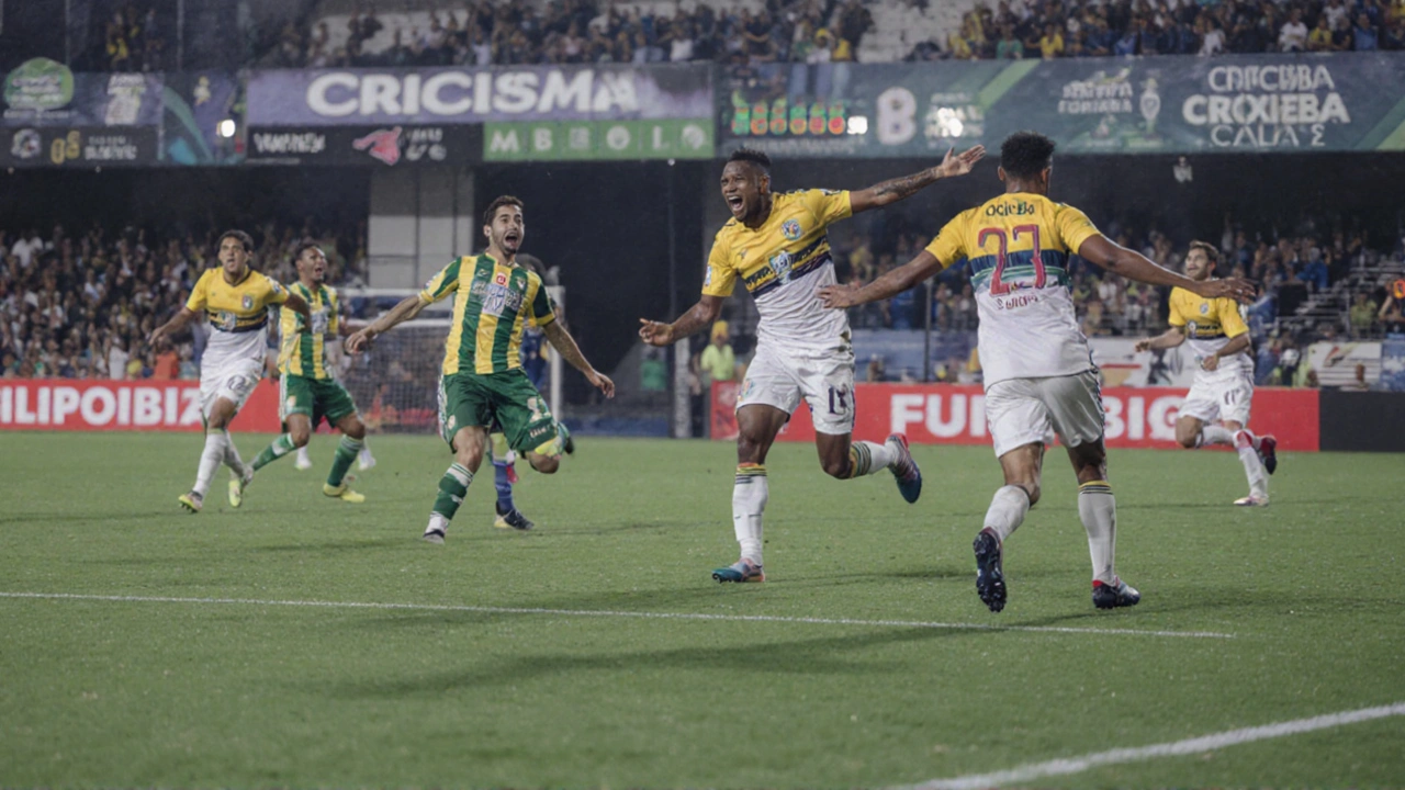 Criciúma lidera Série B após vitória de 2 a 0 sobre o Coritiba